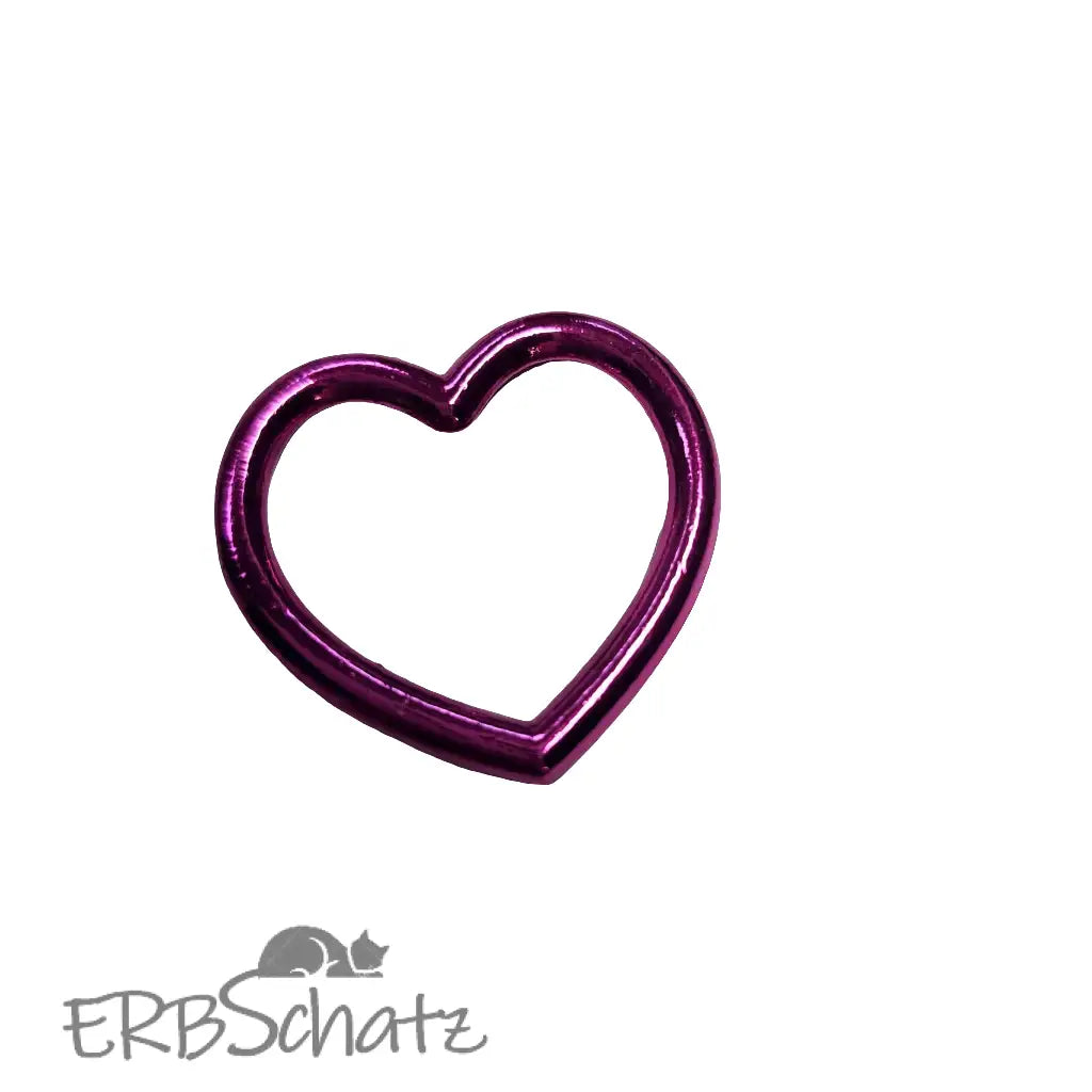 Herz D-Ringe Farbauswahl - Pink