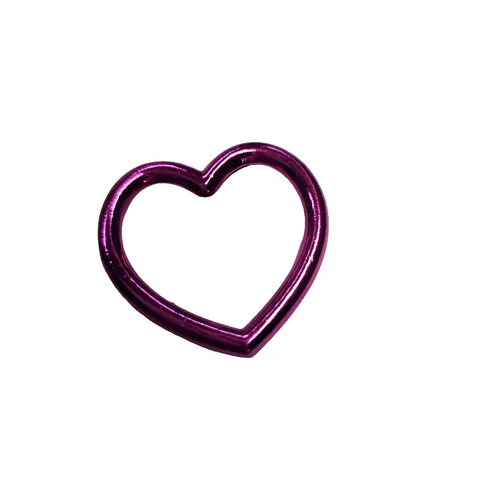 Herz D-Ringe Farbauswahl Pink