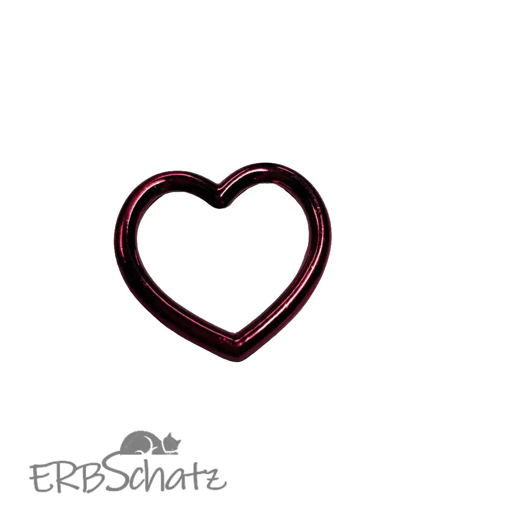 Herz D-Ringe Farbauswahl - Rot