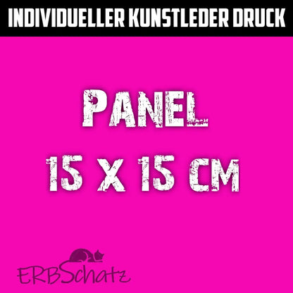Individueller Druck Kunstleder Panele - 15x15cm