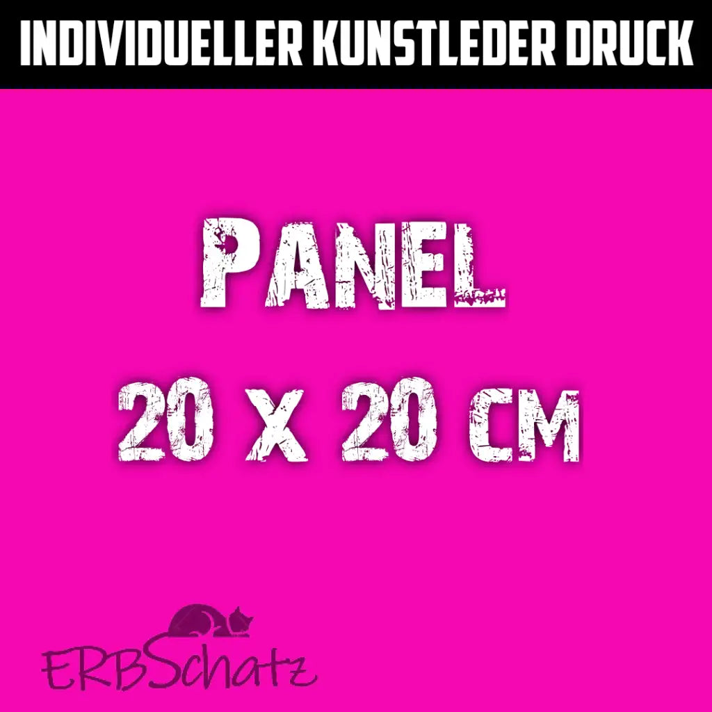 Individueller Druck Kunstleder Panele - 20x20cm