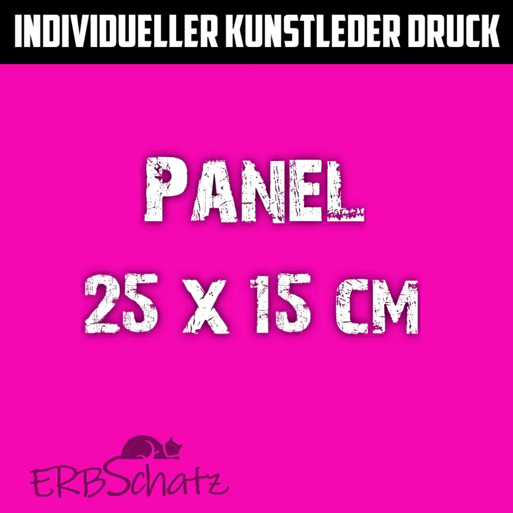 Individueller Druck Kunstleder Panele - 25x15cm