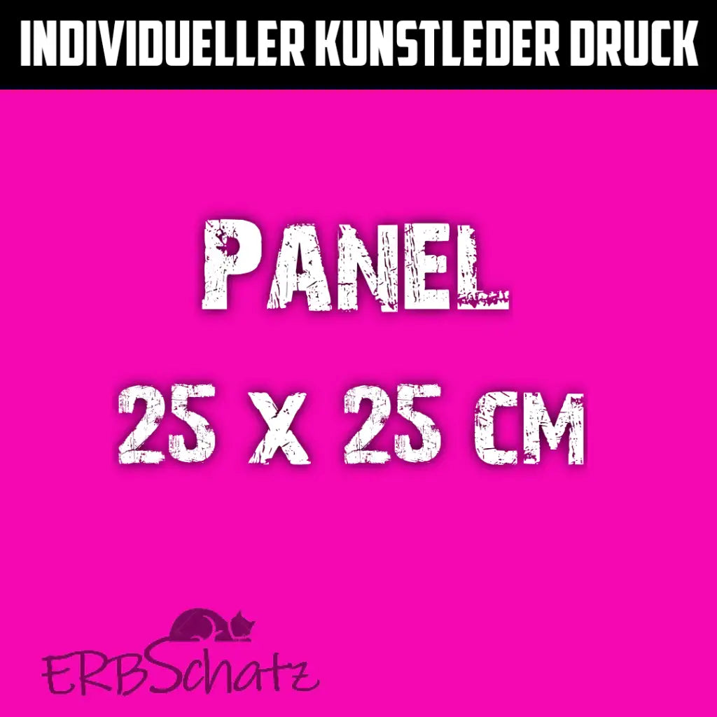 Individueller Druck Kunstleder Panele - 25x25cm