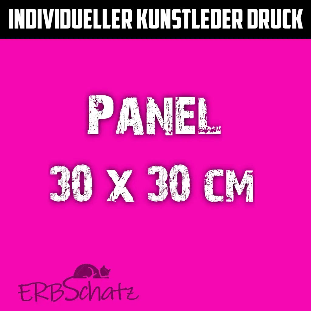 Individueller Druck Kunstleder Panele - 30x30cm
