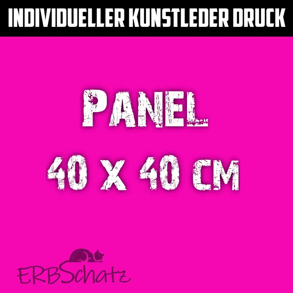 Individueller Druck Kunstleder Panele - 40x40cm
