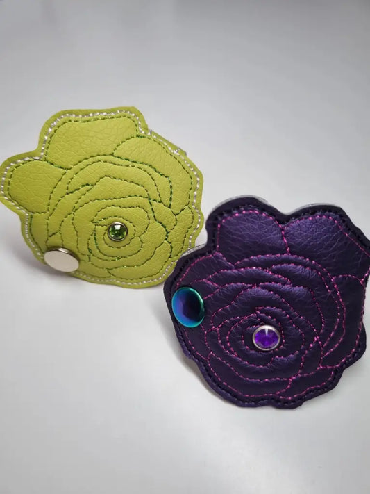 ITH Stickdatei Rose Tuchclip Erbschatz