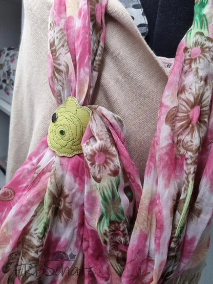 ITH Stickdatei Rose Tuchclip Erbschatz - reißverschluss