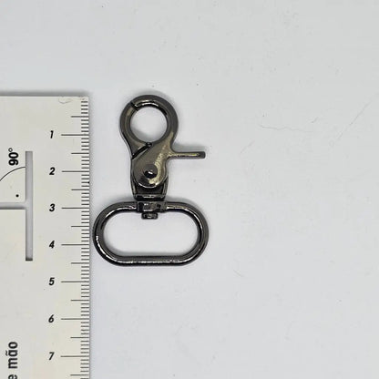 Karabiner für 25mm Gurtband (neue Form) Silber