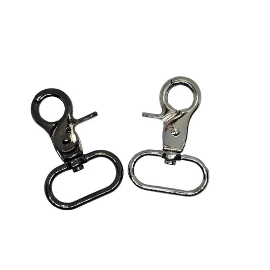 Karabiner für 25mm Gurtband (neue Form) Silber