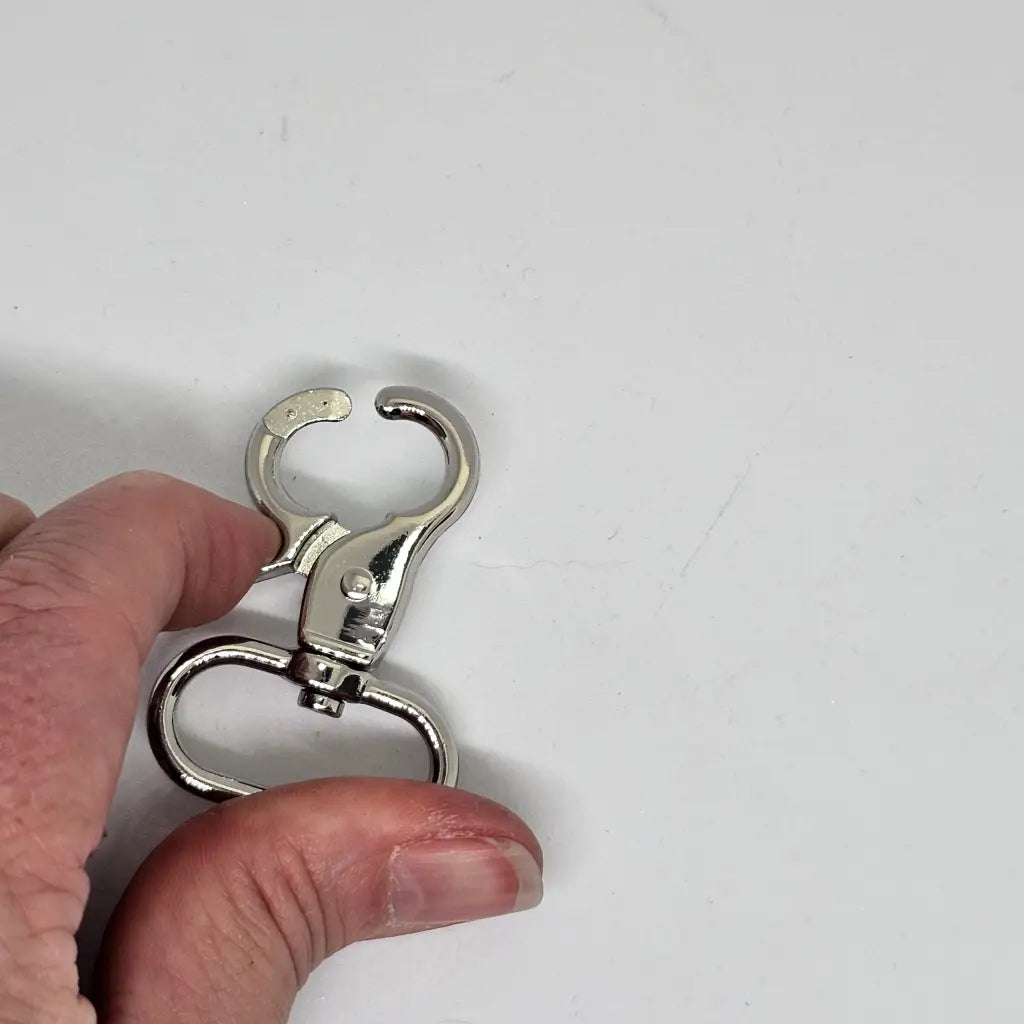 Karabiner für 25mm Gurtband (neue Form) Silber