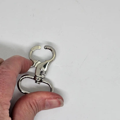 Karabiner für 25mm Gurtband (neue Form) Silber