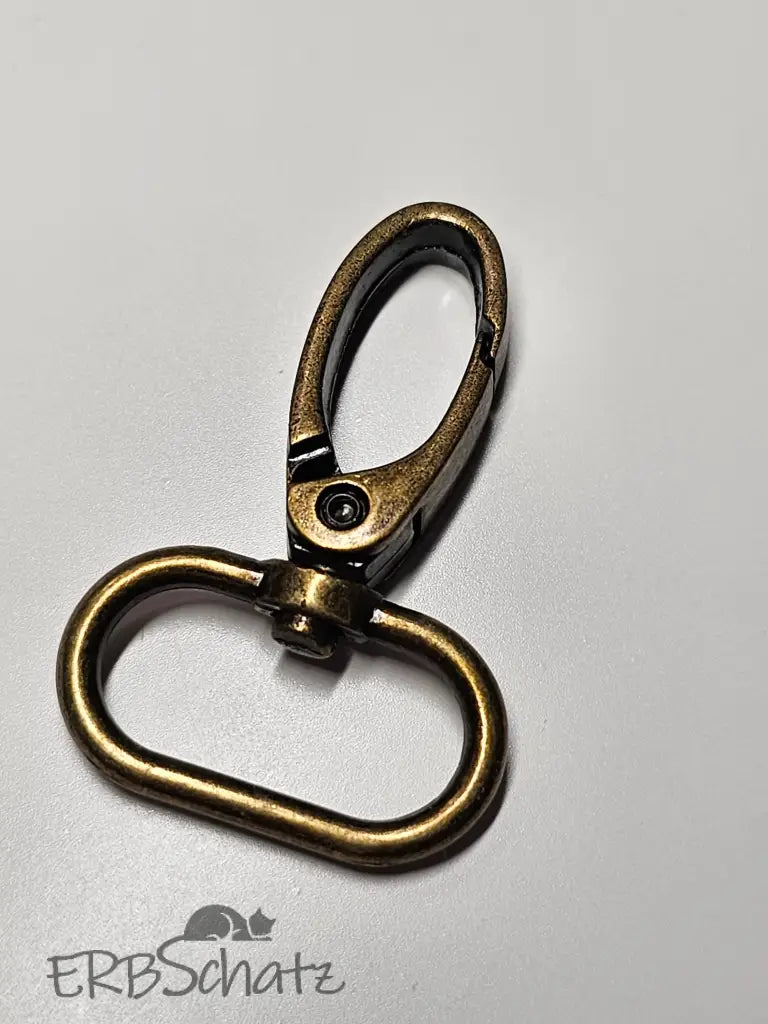 Karabiner Bronze für 25mm Gurtband - Bronze