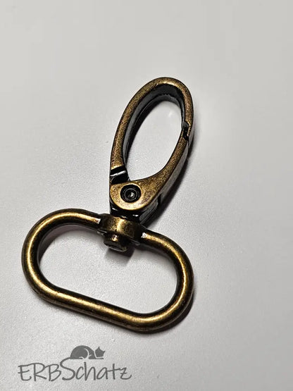 Karabiner Bronze für 25mm Gurtband - Bronze