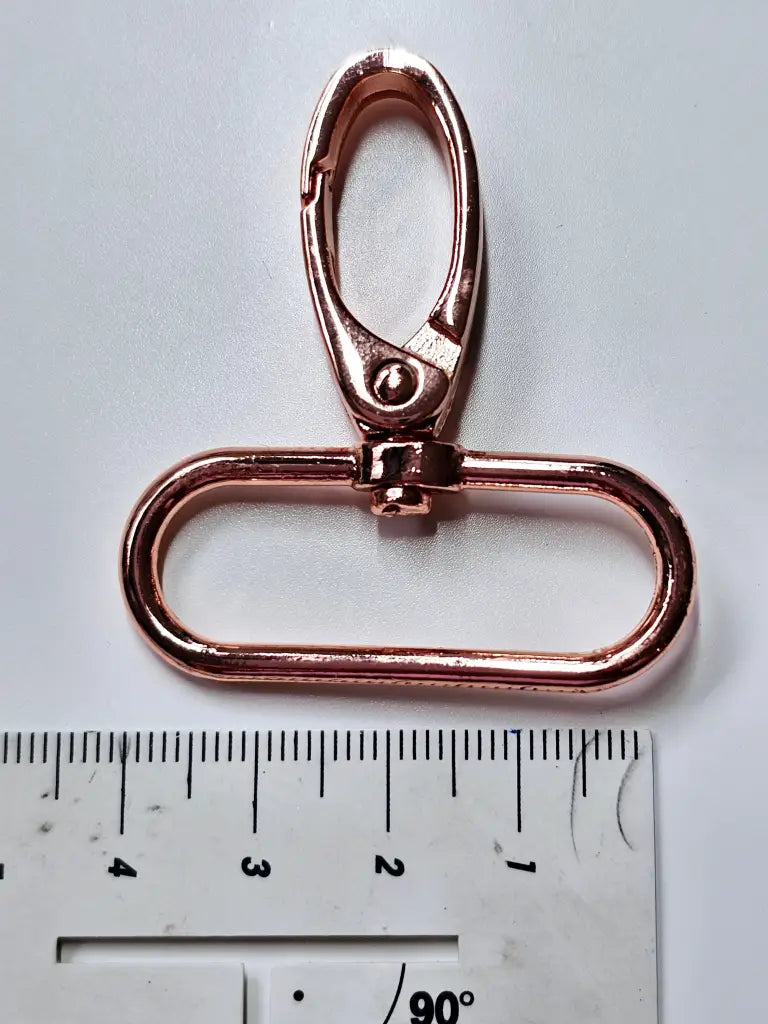 Karabiner Farbauswahl für 38mm Gurtband Roségold