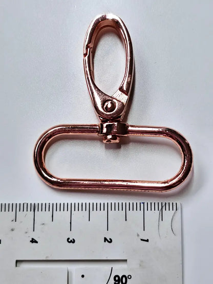Karabiner Farbauswahl für 38mm Gurtband Roségold