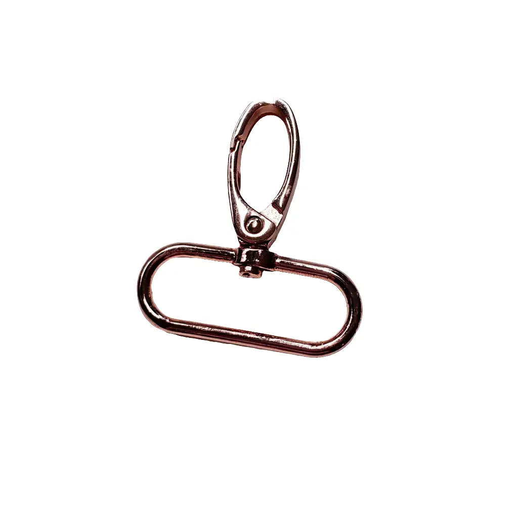 Karabiner Farbauswahl für 38mm Gurtband Roségold