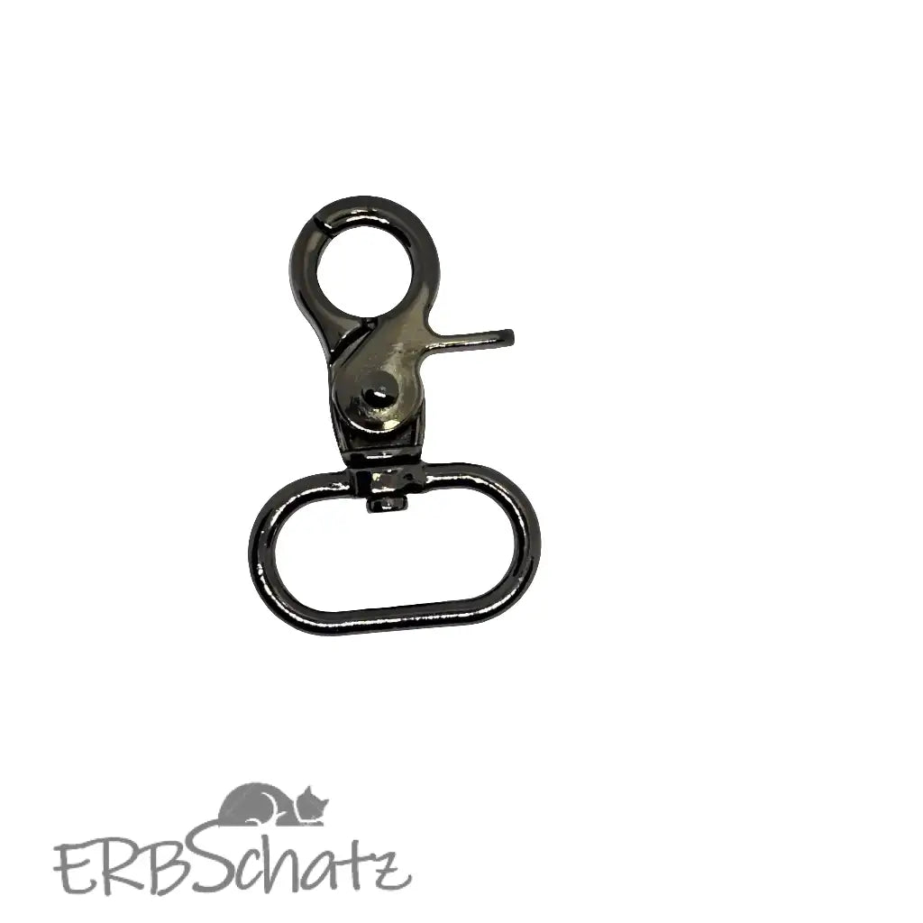 Karabiner für 25mm Gurtband (neue Form) - Gun Metal