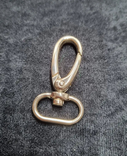 Karabiner Gold für 20mm Gurtband