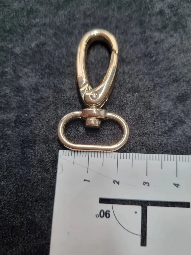Karabiner Gold für 20mm Gurtband