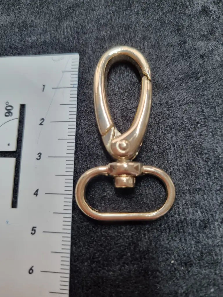 Karabiner Gold für 20mm Gurtband