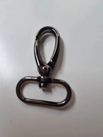 Karabiner Gunmetal für 25mm Gurtband Gun Metal