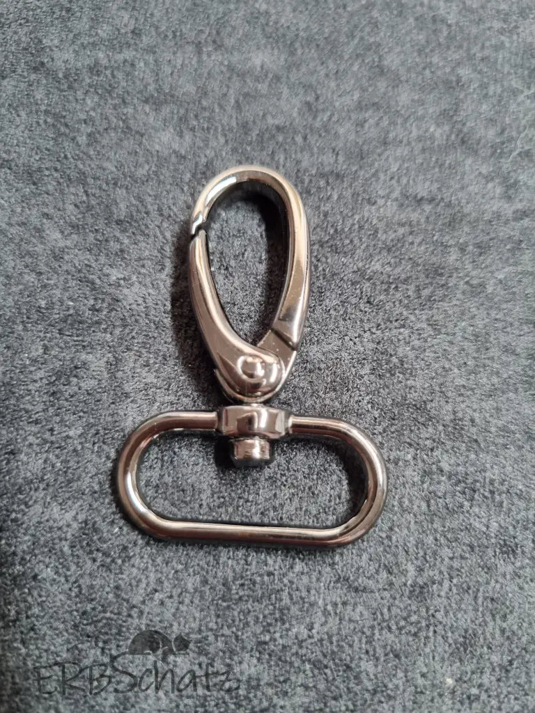 Karabiner Gunmetal für 25mm Gurtband Gun Metal