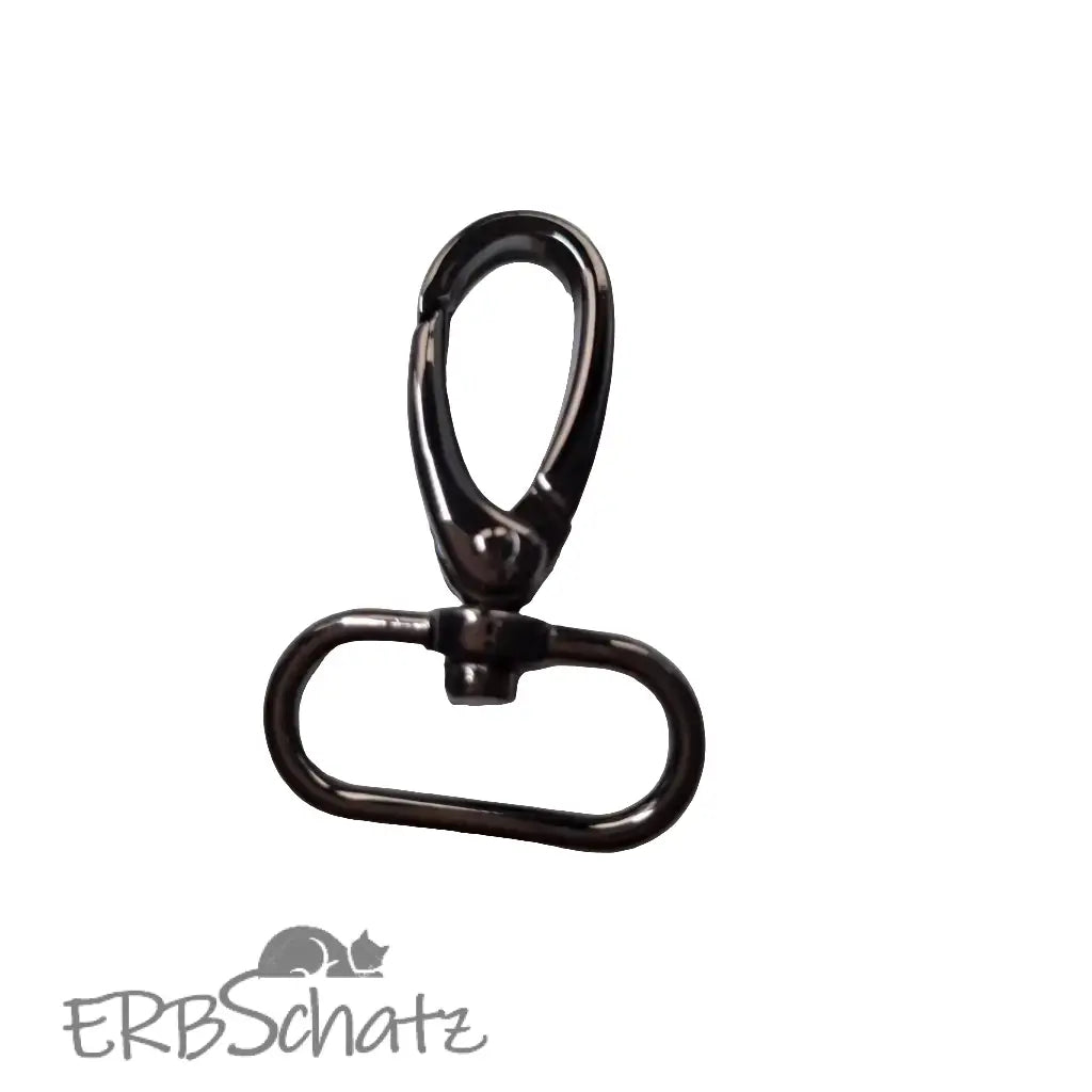 Karabiner Gunmetal für 25mm Gurtband Gun Metal