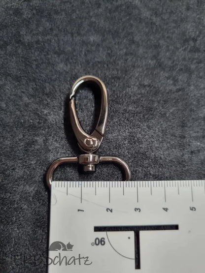 Karabiner Gunmetal für 25mm Gurtband Gun Metal