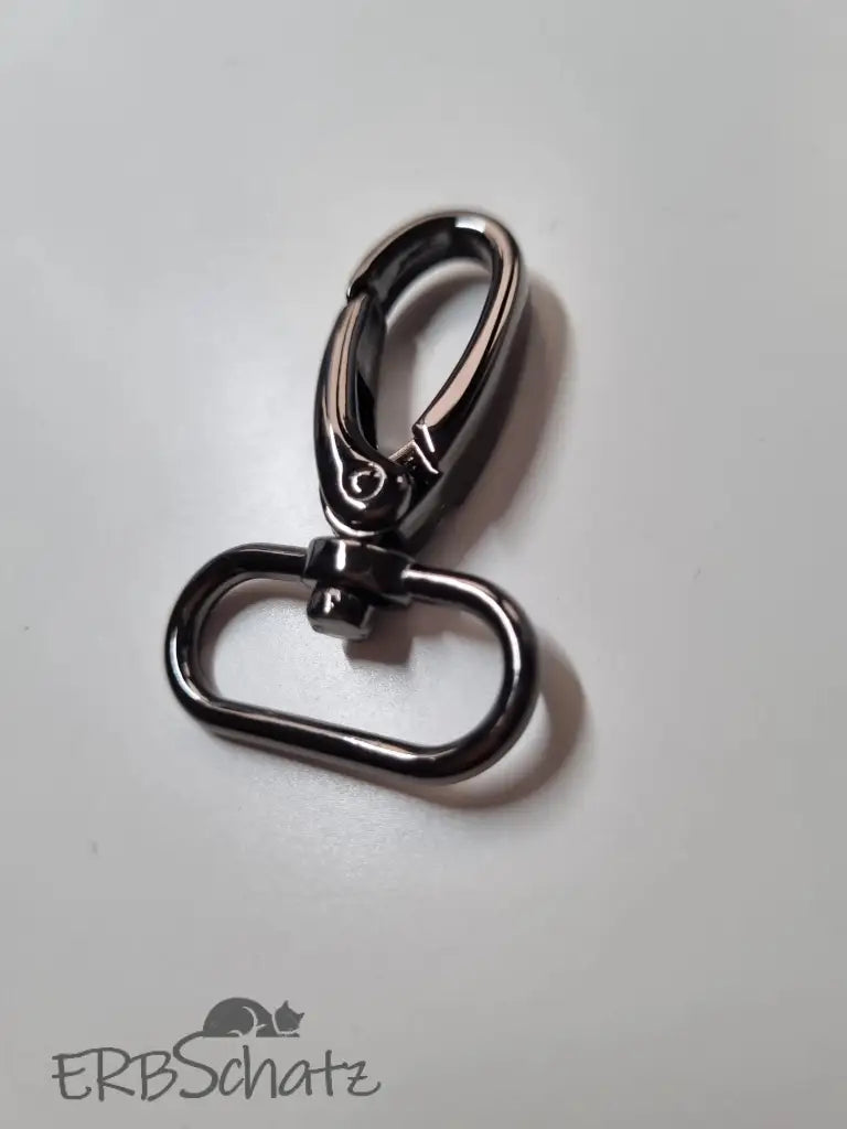 Karabiner Gunmetal für 25mm Gurtband Gun Metal