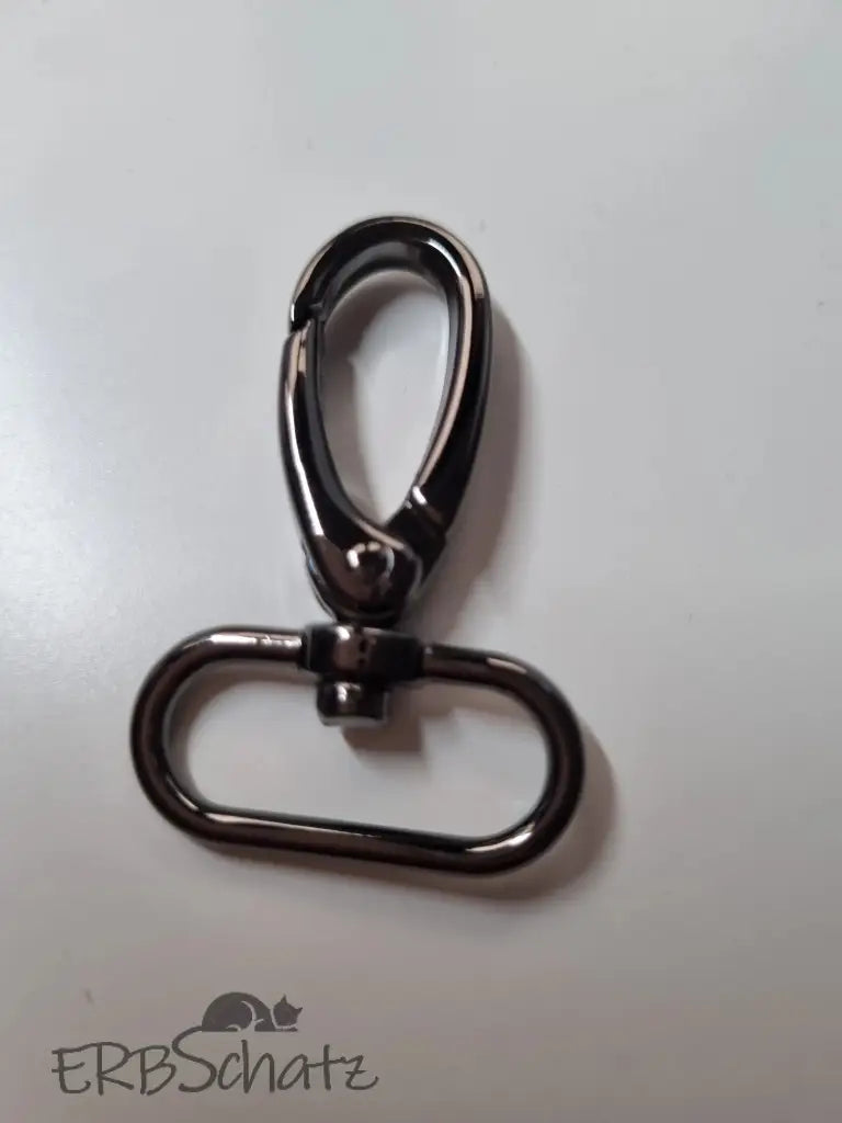 Karabiner Gunmetal für 25mm Gurtband Gun Metal