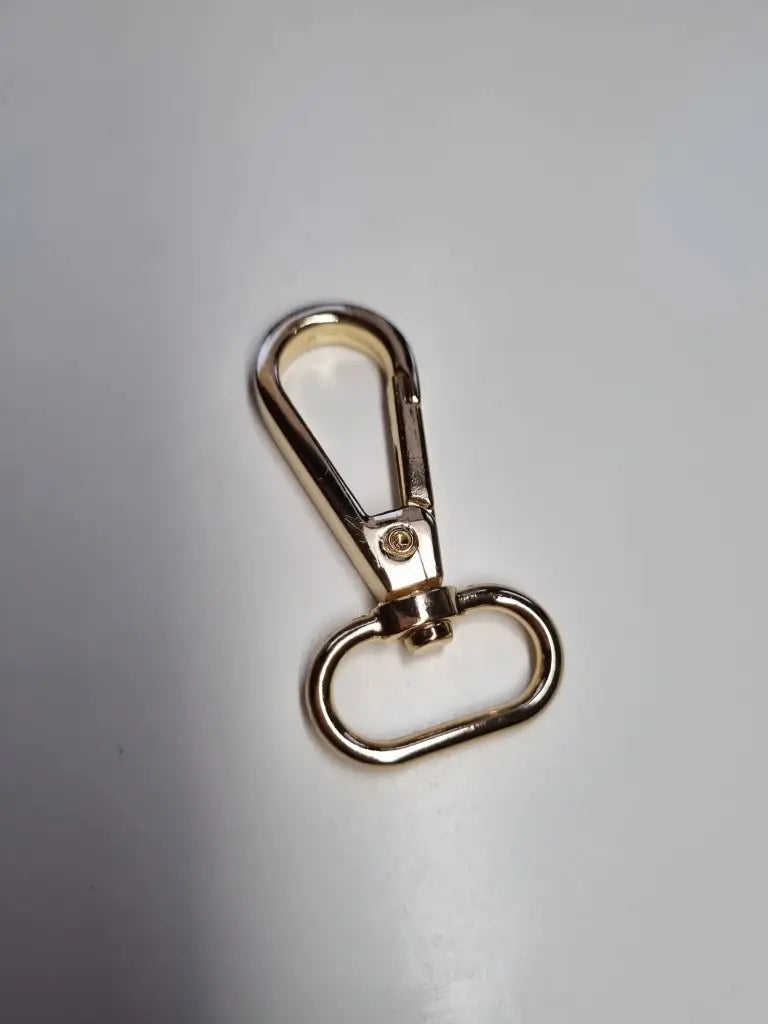 Karabiner Gunmetal / Gold für 20mm Gurtband (neue Form) Gun