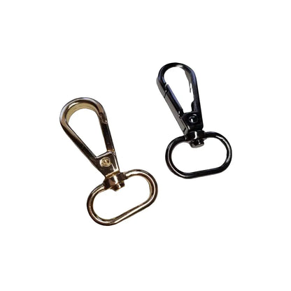 Karabiner Gunmetal / Gold für 20mm Gurtband (neue Form) Gun