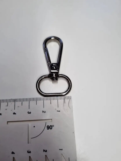 Karabiner Gunmetal / Gold für 20mm Gurtband (neue Form) Gun