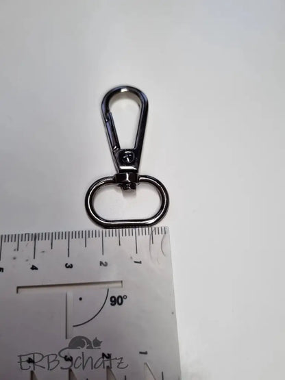 Karabiner Gunmetal / Gold für 20mm Gurtband (neue Form) Gun