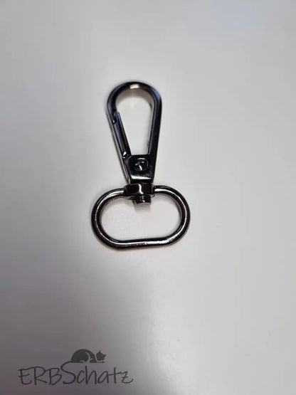 Karabiner Gunmetal / Gold für 20mm Gurtband (neue Form) Gun