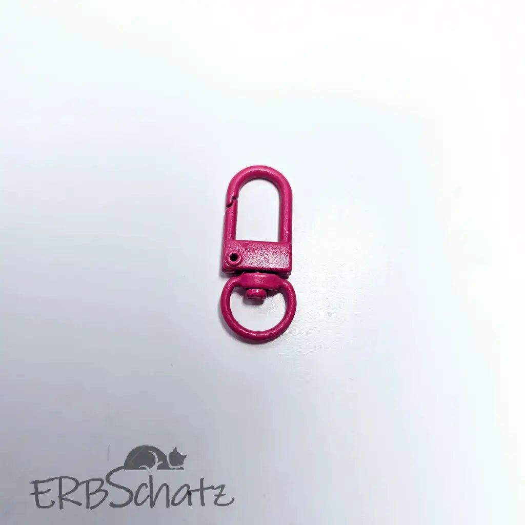 Karabiner klein Farbauswahl 10 mm - Pink matt