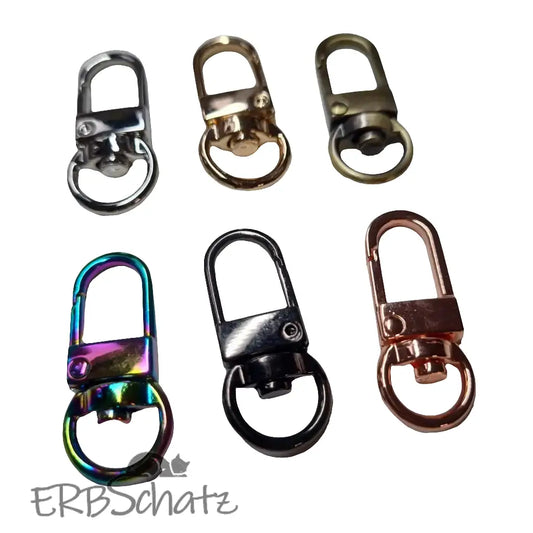 Karabiner klein Farbauswahl 10 mm Rainbow