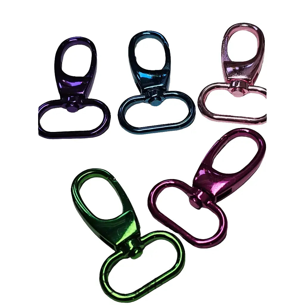 Karabiner Metallic Colours für 25mm Gurtband Pink