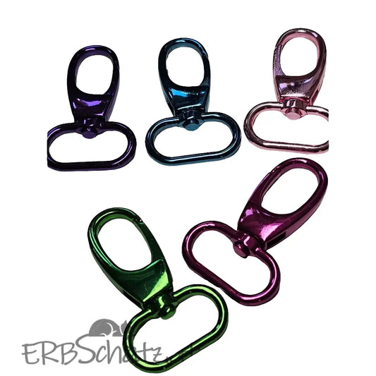 Karabiner Metallic Colours für 25mm Gurtband Pink