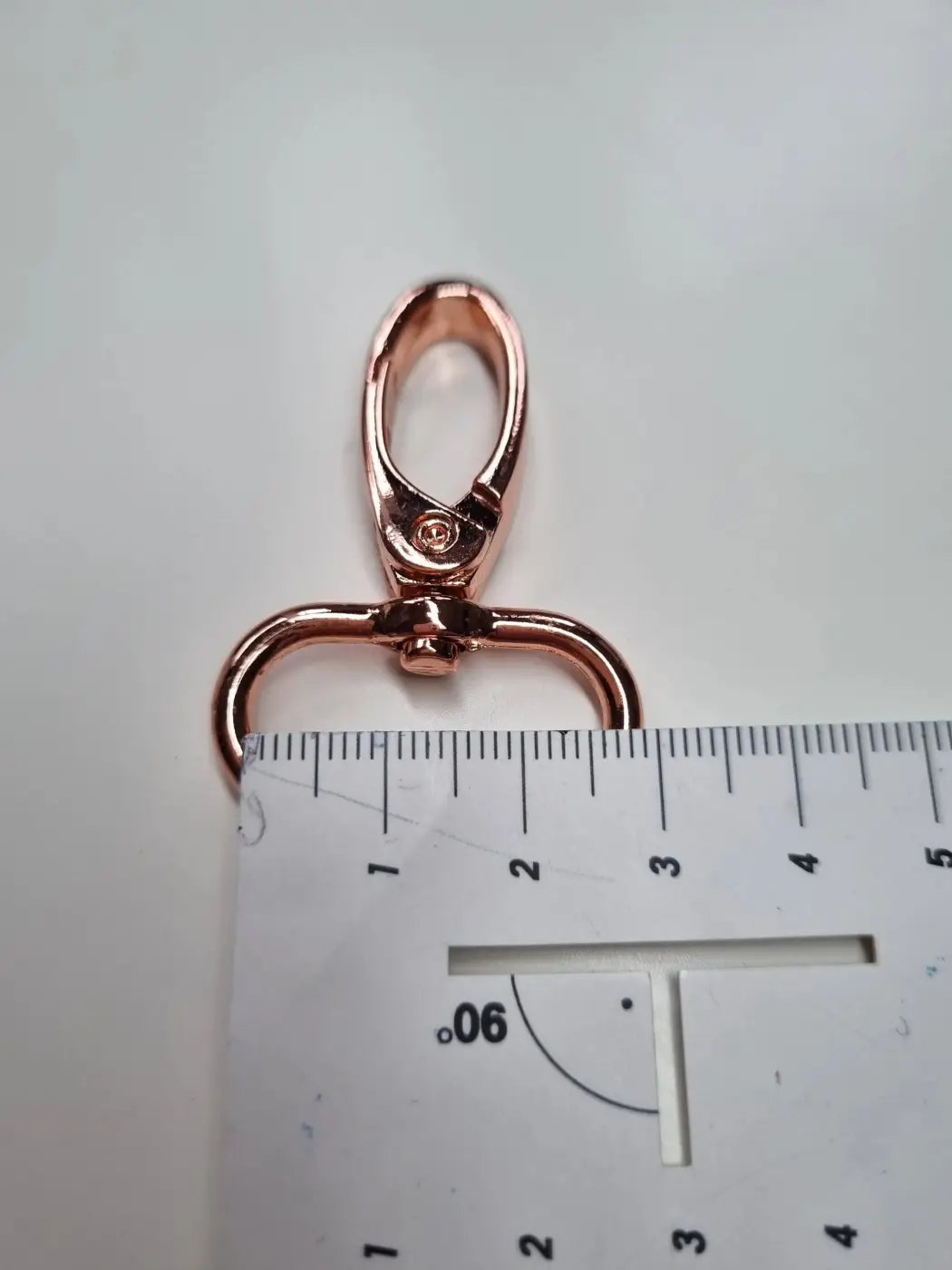 Karabiner Rosegold/Gold für 25mm Gurtband Roségold