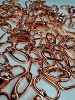 Karabiner Rosegold/Gold für 25mm Gurtband Roségold