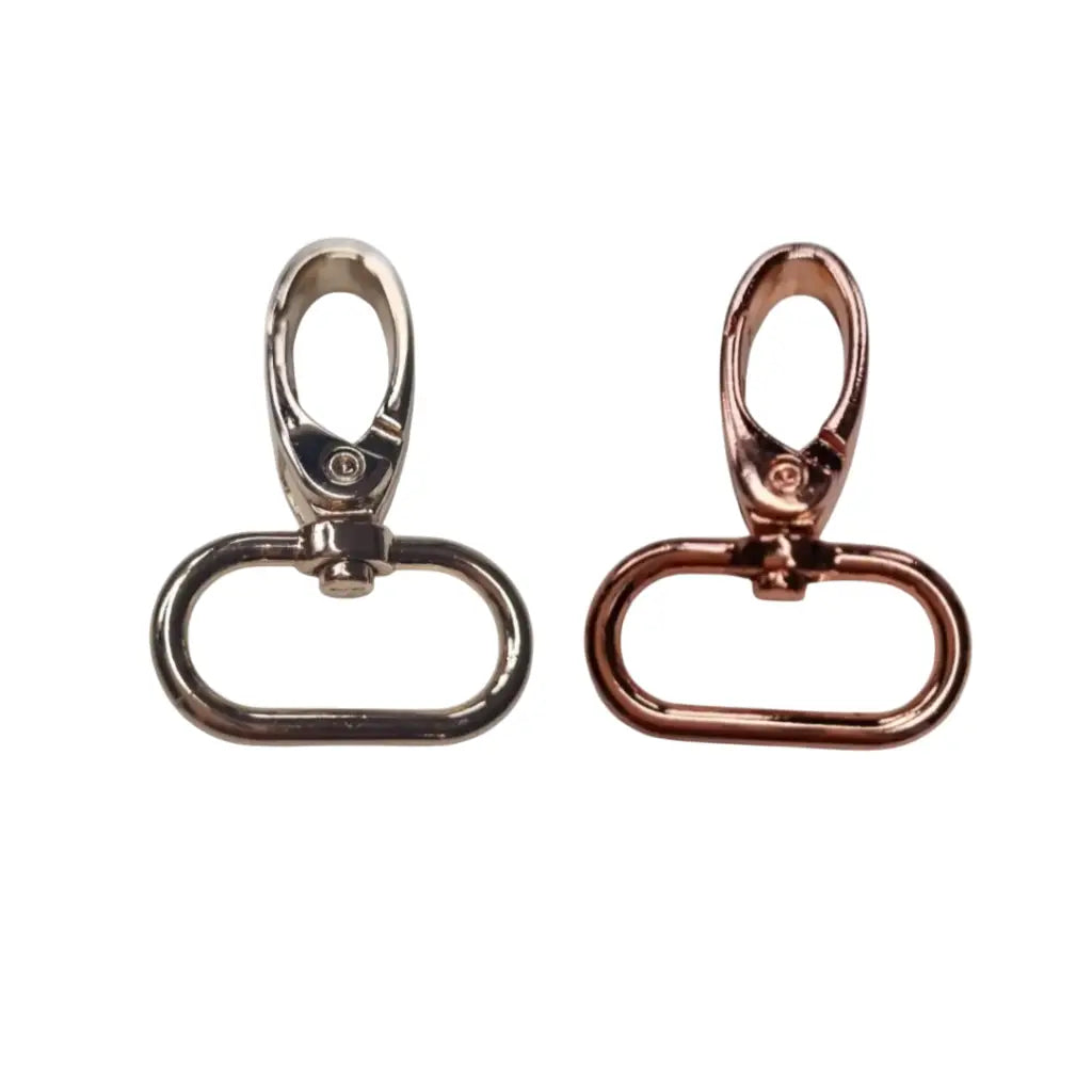 Karabiner Rosegold/Gold für 25mm Gurtband Roségold