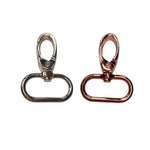 Karabiner Rosegold/Gold für 25mm Gurtband Roségold