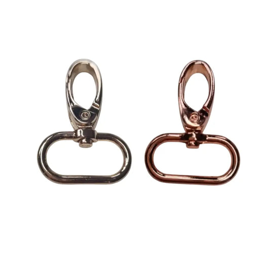 Karabiner Rosegold/Gold für 25mm Gurtband Roségold