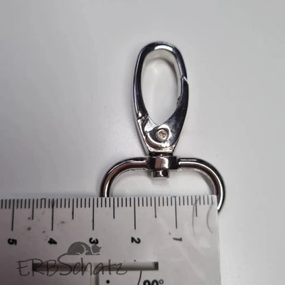 Karabiner Silber für 25mm Gurtband