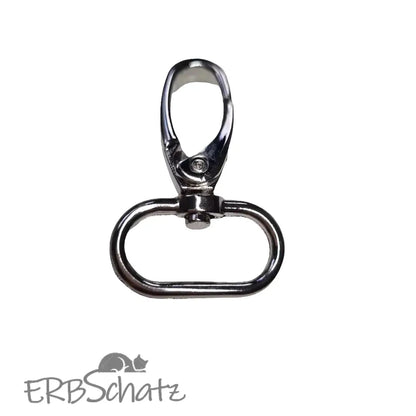 Karabiner Silber für 25mm Gurtband