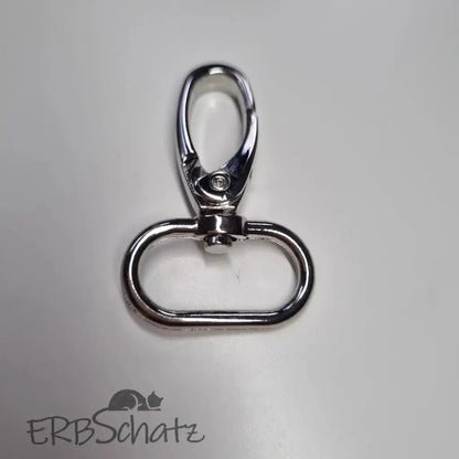 Karabiner Silber für 25mm Gurtband