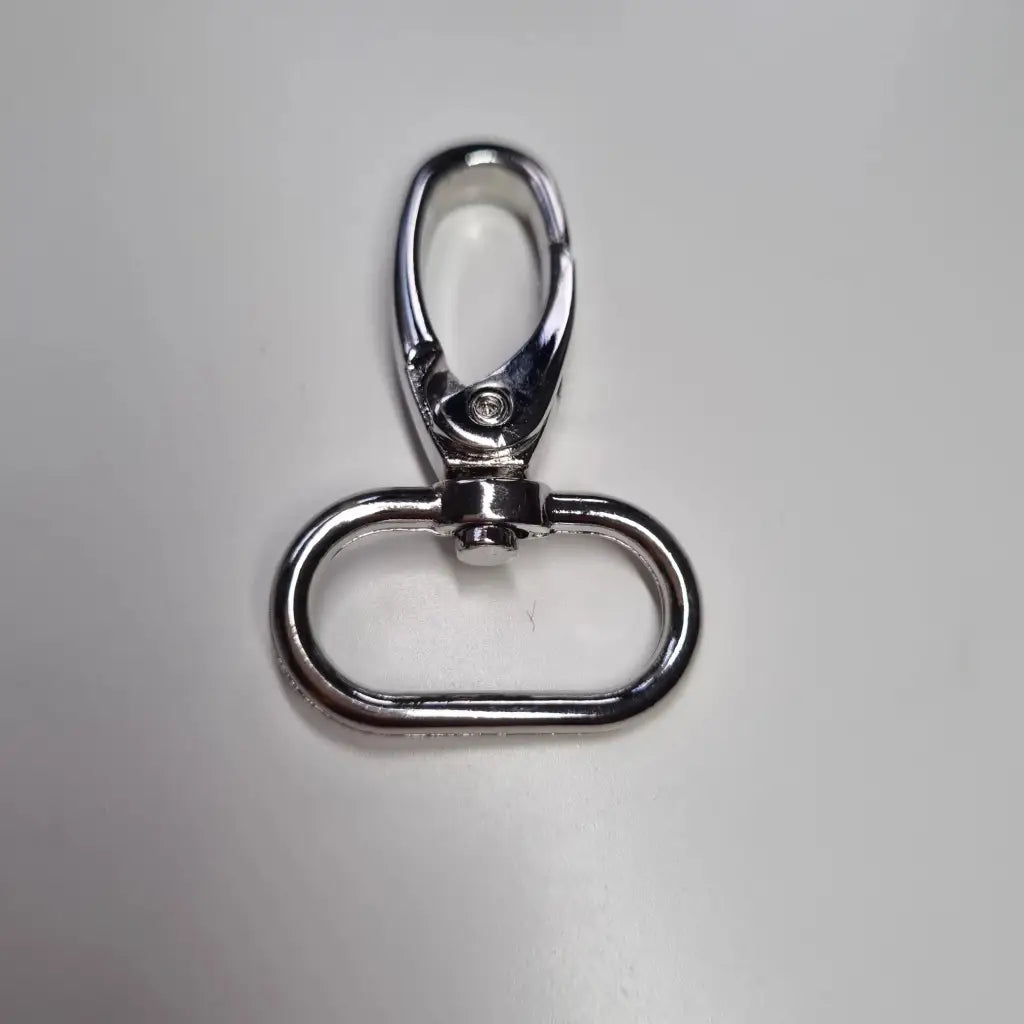 Karabiner Silber für 25mm Gurtband