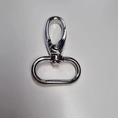 Karabiner Silber für 25mm Gurtband