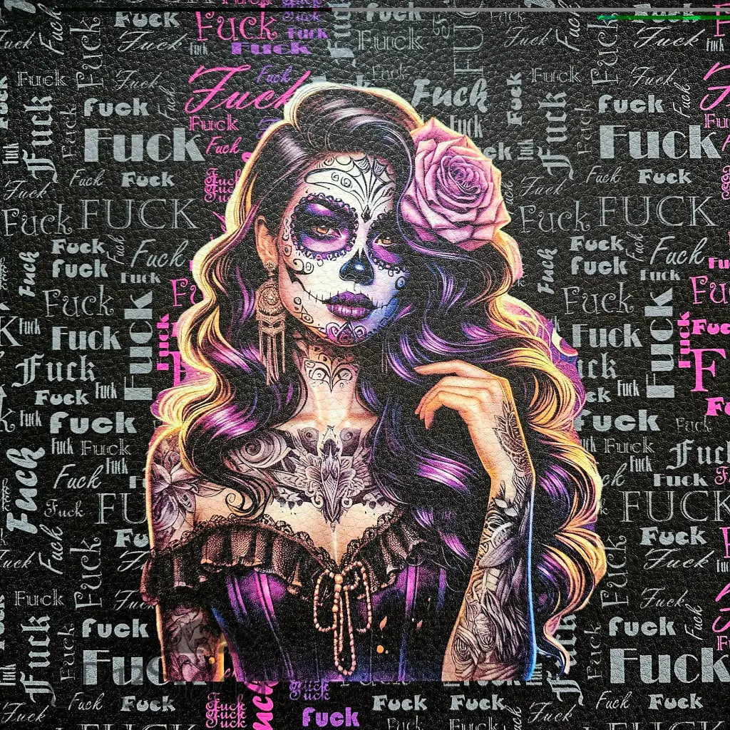 KL Kombi Panel Tattoo Girl F.CK 50 x 140 cm - KL Kombi